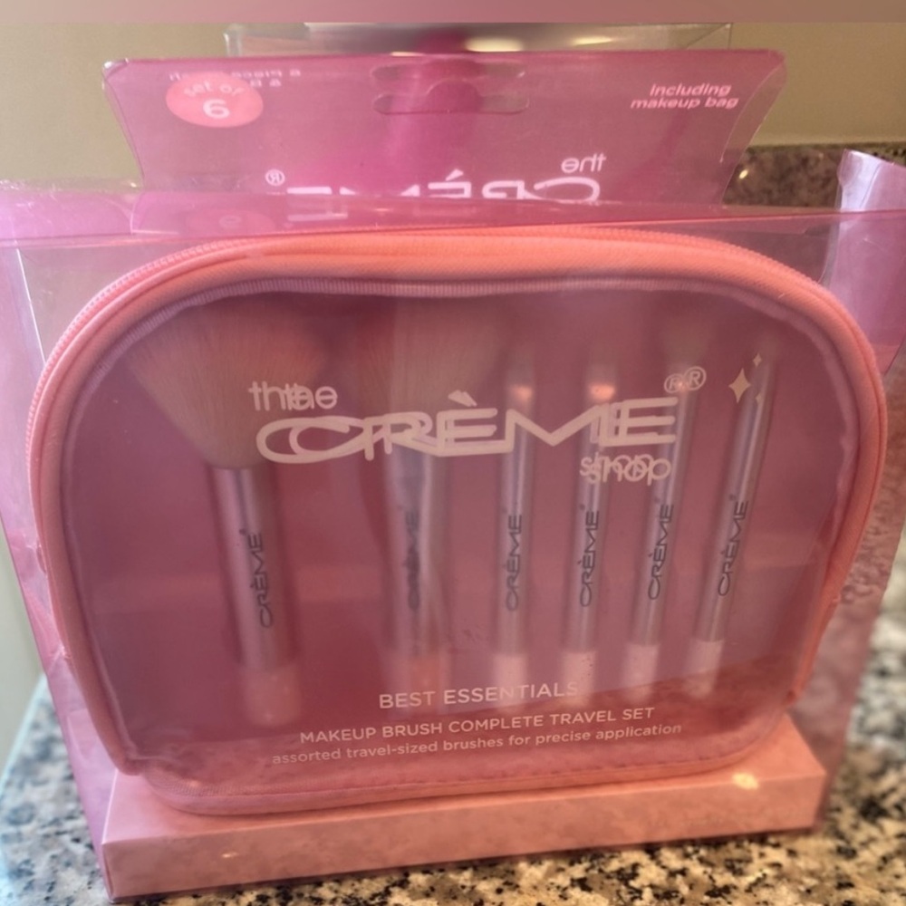 The Crème Shop Pink Makeup Brush Set
